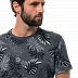 Футболка мужская Jack Wolfskin Leaf T M pebble grey all over