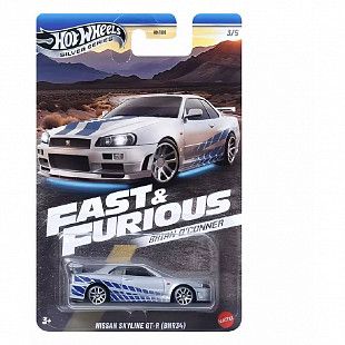 Машинка Hot Wheels Fast & Furious Brian o´Conner Nissan Skyline GT-R R34 (HNR88 JBY31)