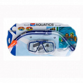 Маска для плавания Cozumel-2 (в комплекте трубка Sonora Dry Aquatics) blue 60726 (BL)