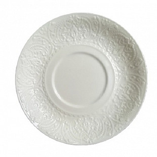Блюдце для кофейной чашки Tudor England 12 см TU3163 white