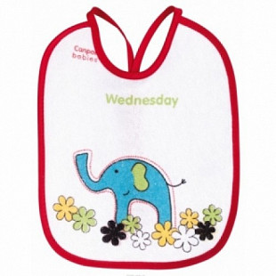 Набор Х/б Слюнявчиков Canpol babies С клеенкой Цветные животные 7шт 2/102