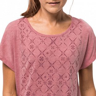 Футболка женская Jack Wolfskin Moro Maori T W rose quartz