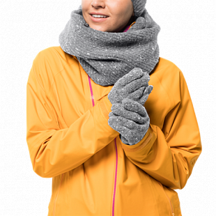 Перчатки женские Jack Wolfskin Merino Glove slate grey