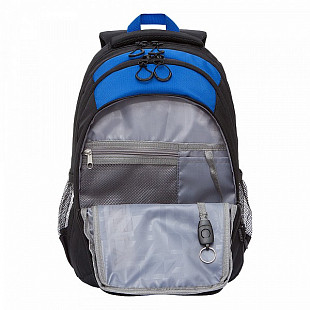 Рюкзак школьный GRIZZLY RB-152-1 /2 black/blue