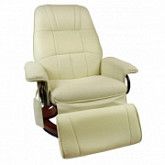 Кресло вибромассажное с пуфом REGOline beige