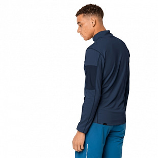 Рубашка с длинными рукавами мужская Jack Wolfskin Performance Halfzip M dark indigo