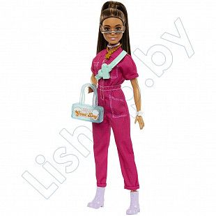 Кукла Barbie В модном розовом комбинезоне (HPL75 HPL76)