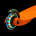Самокат-кикборд Novatrack Disco-kids Black/Orange 120H.DISCOKIDS.BOR7