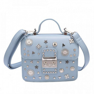 Женская сумка Ors Oro DS-903 grey/blue