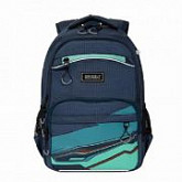 Рюкзак школьный GRIZZLY RB-054-2 /3 dark blue/green
