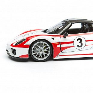 Машинка Bburago 1:24 Porsche 918 Weissach (18-28009)