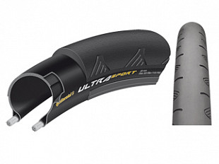 Покрышка Continental Ultra Sport II, 700 x 23C 150003 складная black ZCO50003
