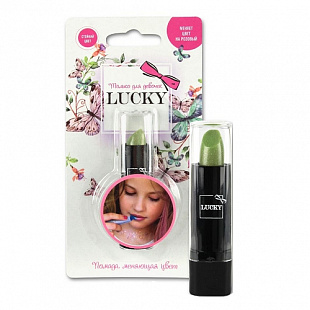 Помада детская Lucky Меняющая цвет на розовый Т11943 Green
