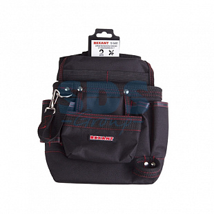 Сумка монтажника поясная Rexant с 7 отделениями RE-7 12-5602