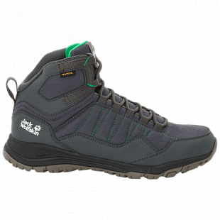 Ботинки мужские Jack Wolfskin Maze Texapore Mid M dark steel / green