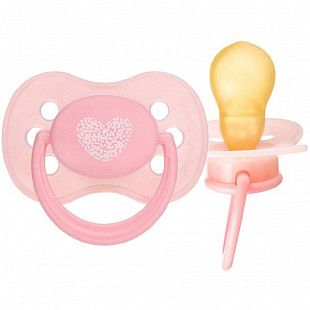 Пустышка Canpol babies Pastelove Латексная Круглая 6-18 мес. (22/429) pink