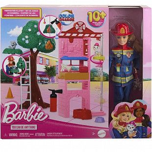 Игровой набор Barbie Пожарная (HRG55)