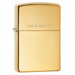 Зажигалка Zippo Solid Brass Engraved High Polish 254