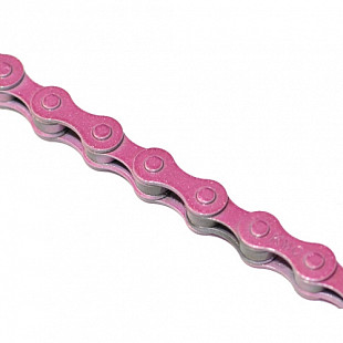 Цепь KMC z410 1 скорость 1/2"x1/8"x116 pink ZTB98173