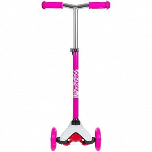 Самокат-кикборд Novatrack Disco-kids Print 120H.DISCOKIDS.SWPN20 pink/white Самокат-кикборд Novatrack Disco-kids Print 120H.DISCOKIDS.SWPN20 pink/white