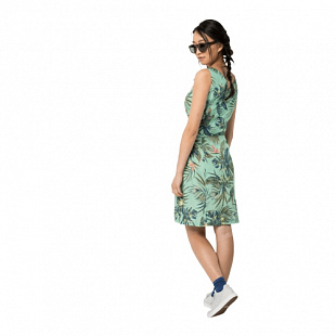 Платье летнее женское Jack Wolfskin Wahia Tropical Dress light jade all over