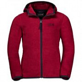 Джемпер детский Jack Wolfskin Baksmalla Hooded Jacket Kids dark lacquer red