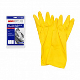 Перчатки латексные PROservice хозяйственные Standard 50гр yellow