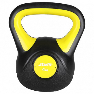 Гиря пластиковая Starfit 4кг DB-502 Yellow
