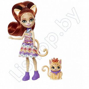 Кукла Enchantimals Тарла Табби с котенком (FNH22 HHB91)