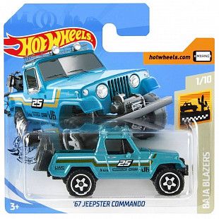 Машинка Hot Wheels Базовой коллекции '67 Jeepster Commando 71/250 (5785 GHB84)