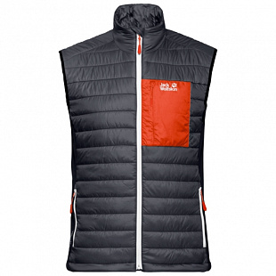 Ветрозащитный утепленный жилет мужской Jack Wolfskin Routeburn Vest M ebony