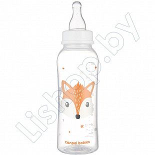 Бутылочка для кормления Canpol babies Cute Animals с узким горлышком 250 мл., 12+ мес. (11/841_ora)