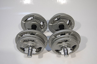 Набор гантелей металлических Хаммертон Atlas Sport 2x11,5 кг