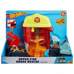 Набор игровой Hot Wheels City Пожарная суперстанция (FNB15 GJL06)