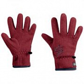 Перчатки детские Jack Wolfskin Baksmalla Fleece Glove Kids dark lacquer red