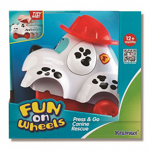 Игрушка Keenway Собака-пожарный серии "Нажми и поедет" 32648