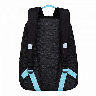 Рюкзак школьный GRIZZLY RB-151-1 /1 black/light blue