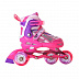 Раздвижные роликовые коньки RGX Yuppie Pink (светящиеся колеса)