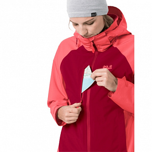 Куртка женская Jack Wolfskin Mount Emin Jkt W scarlet