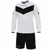 Футбольная форма Givova Kit Olimpia KITC44 white/black