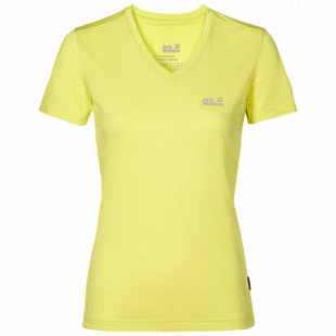Футболка женская Jack Wolfskin Crosstrail T Women lemon