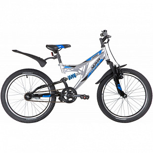 Велосипед Novatrack Shark 20" (2020) 20SS1V.SHARK.SL20 silver