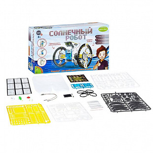 Французские опыты Bondibon Науки с Буки Солнечный Робот 14 в 1 ВВ2289