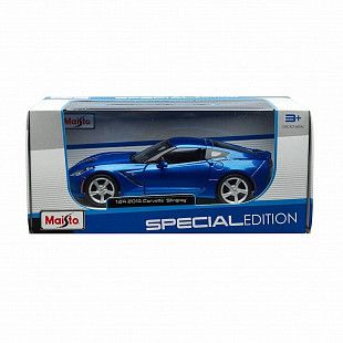 Масштабная модель автомобиля Maisto 1:24 Шевроле Корвет Стингрэй купе (31505) blue
