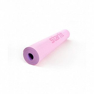 Коврик для йоги и фитнеса Starfit Core FM-201 TPE pink pastel/purple pastel (173х61х0,4)