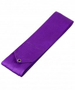 Лента для художественной гимнастики Amely 4 м с палочкой 46 см AGR-301 violet