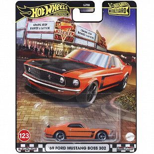 Машинка Hot Wheels Premium '69 Ford Mustang Boss 302 (GJT68 JBL20)