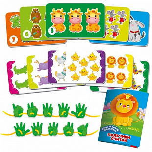 Развивающая игра с фурнитурой Vladi Toys Пальчики считай VT2905-07