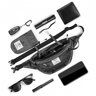 Сумка поясная Naturehike Foldable Silicon Bag Grey