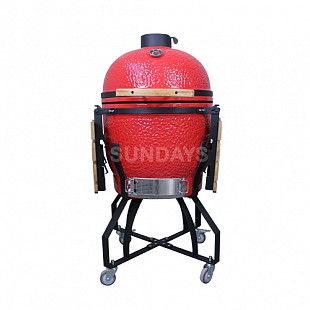 Угольный керамический гриль Sundays Kamado AU-21PR-R red rose